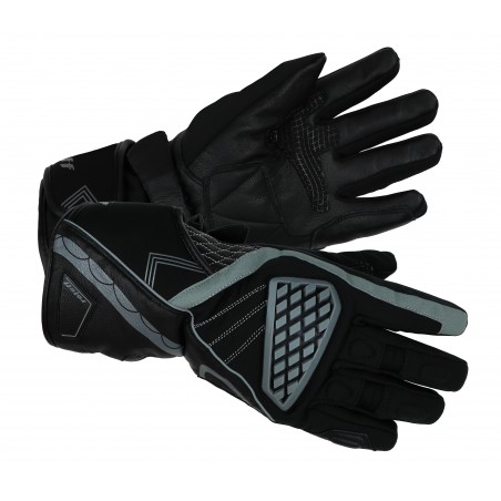 RO202 - Schwarz-Graue Motorradhandschuhe