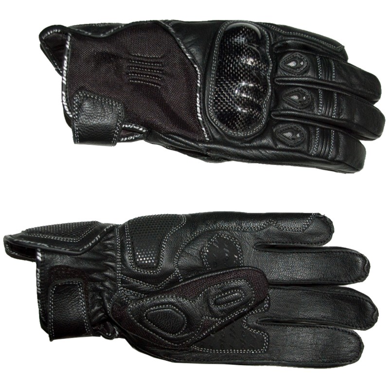 RO60 - Sommer Leder Motorradhandschuh mit kurzer Stulpe - 1