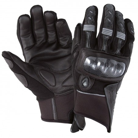 RO70 - Sommer Textil/Leder -Handschuhe mit Protektoren und Belüftung