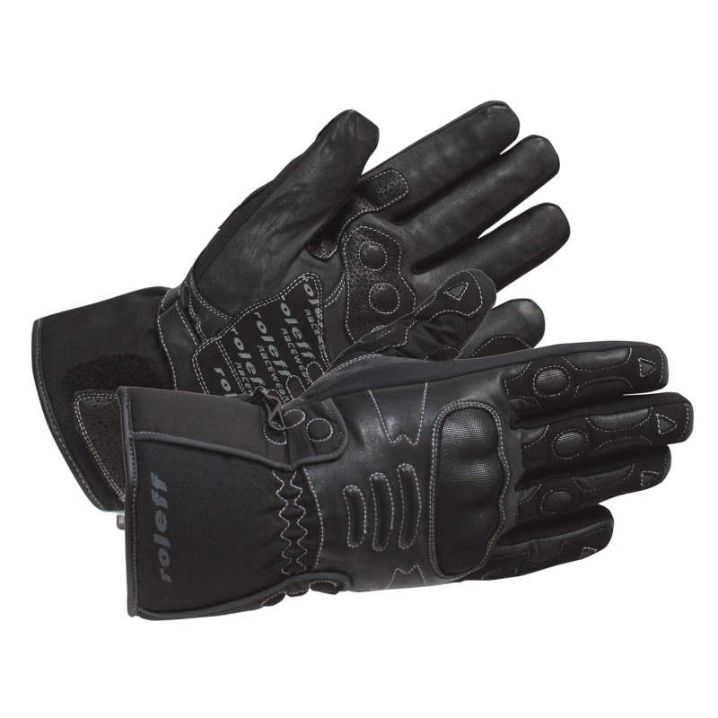 Winter-Motorradhandschuh Schwarzer mit Cat1 – warmen Innenfutter