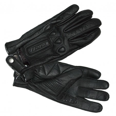 RO64 - Sommer Lederhandschuhe mit kurzer Stulpe und Knopfriegel - 1